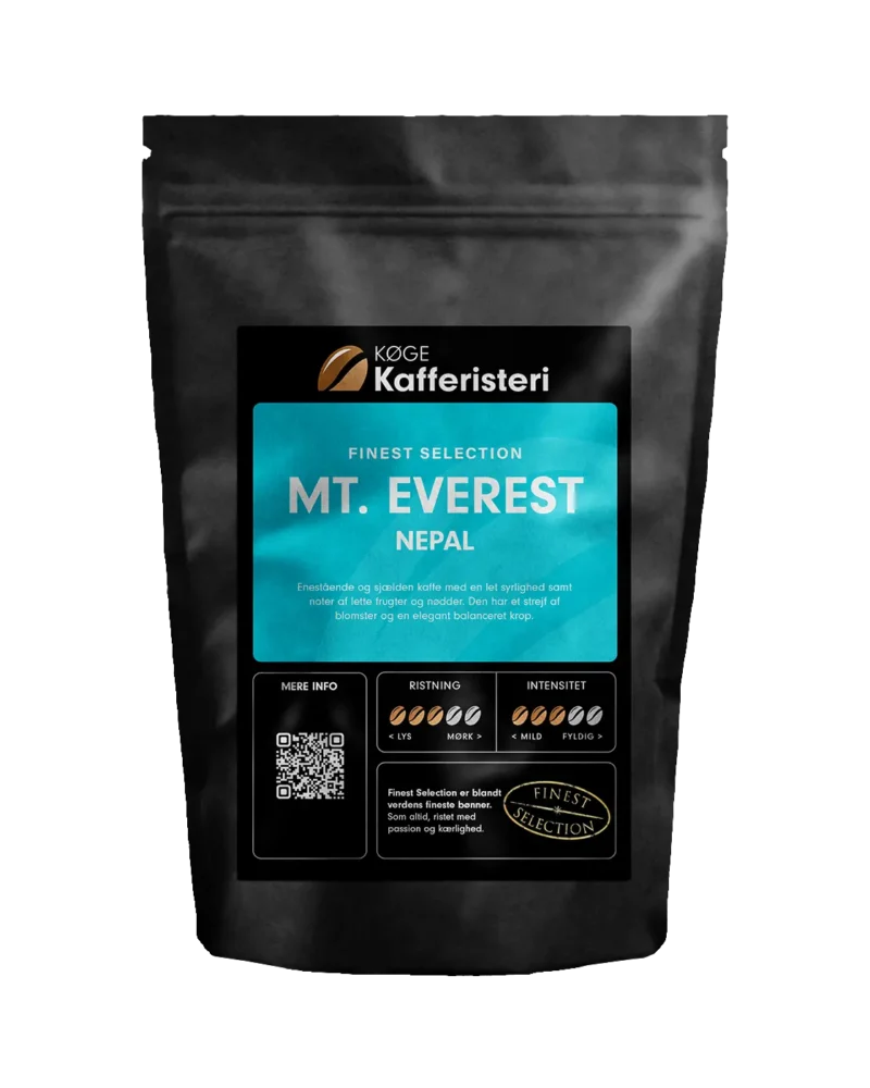 Kaffepose med Mt. Everest kaffe fra Nepal