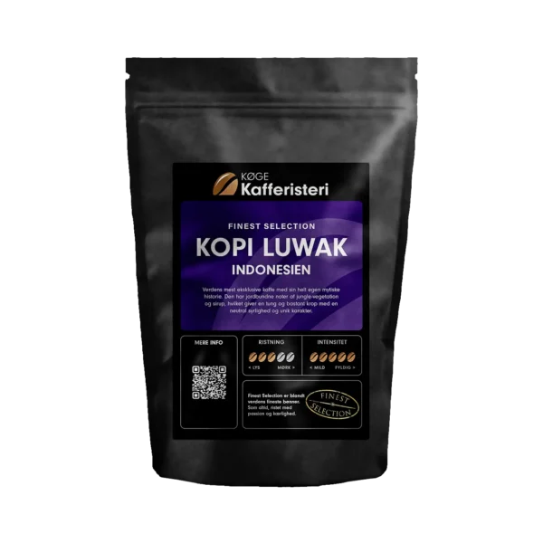 Kopi Luwak kaffe fra Indonesien, eksklusiv kvalitet.