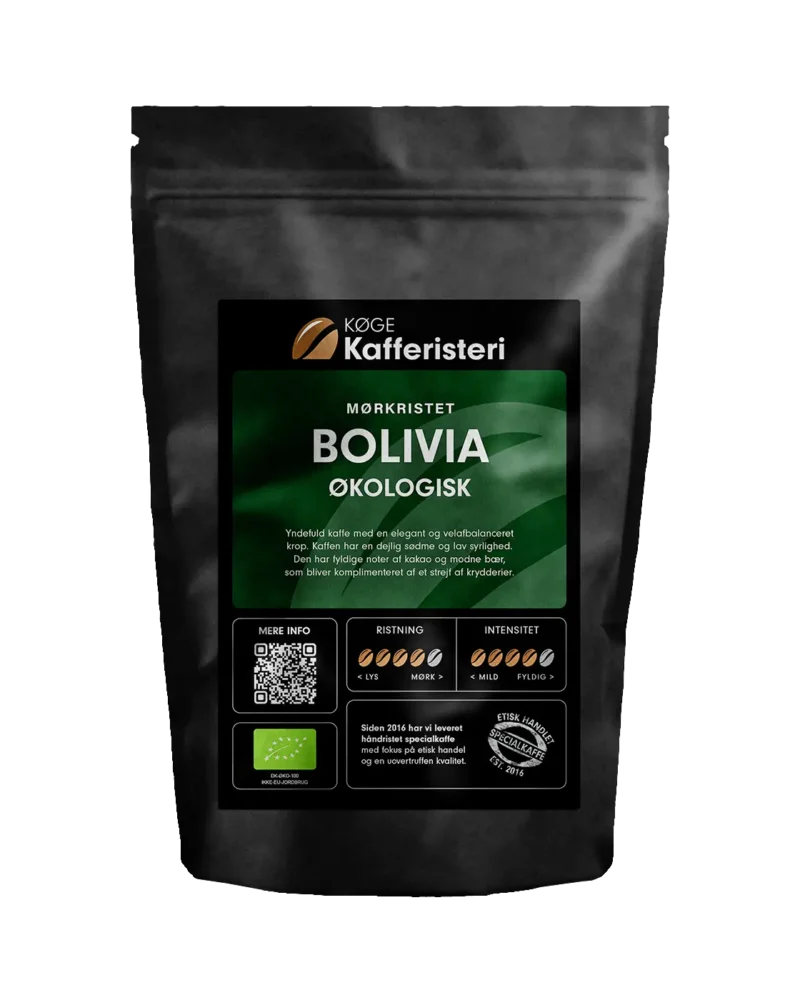 Økologisk mørkristet kaffe fra Bolivia