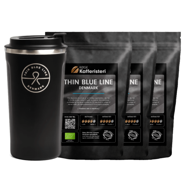 THIN BLUE LINE KAFFE TERMOKOP