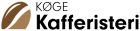 Køge Kafferisteri logo med kaffebønne